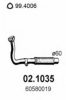 ALFA 60580019 Exhaust Pipe